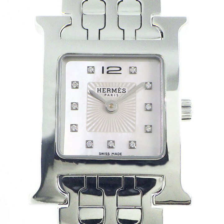楽天市場】エルメス HERMES 腕時計 Hウォッチ H1.210 ホワイトシェル  