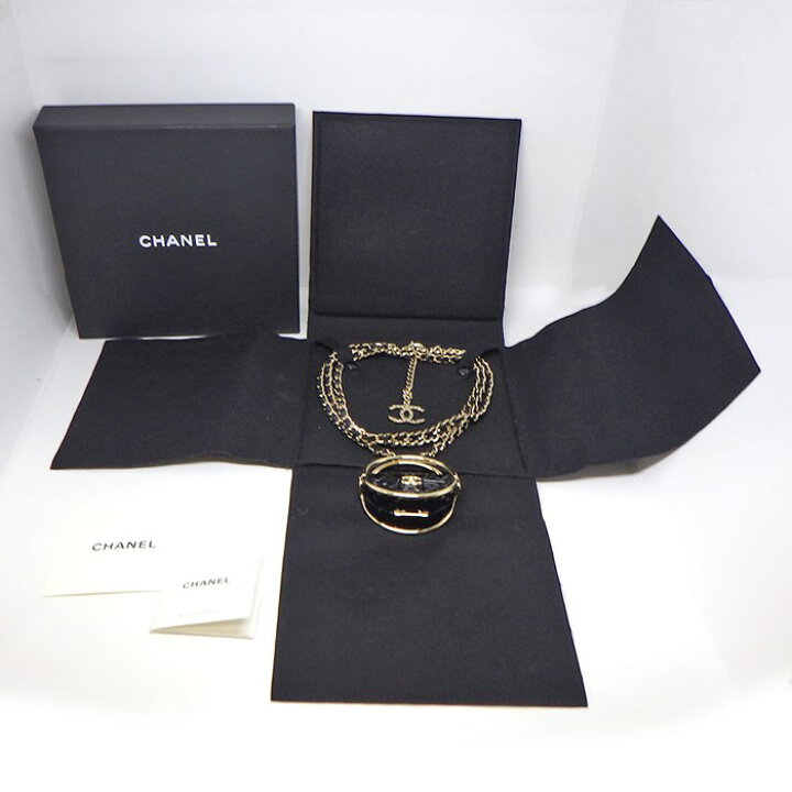 楽天市場】シャネル CHANEL ロングネックレス AB9845 マトラッセ ココ 