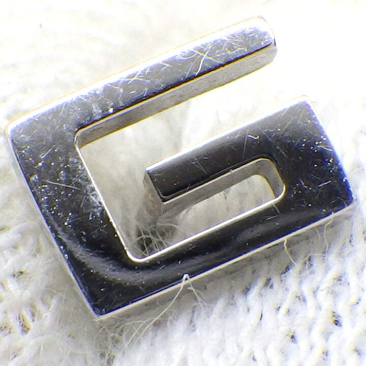 楽天市場】グッチ GUCCI ピアス G ロゴ スクエア K18WG 【中古 