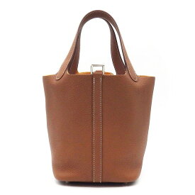 【レビュー1000件記念★対象品3％OFF】 エルメス HERMES ハンドバッグ ピコタン ロック PM B刻印 2023年製 ゴールド トリヨンクレマンス シルバー金具 【中古】