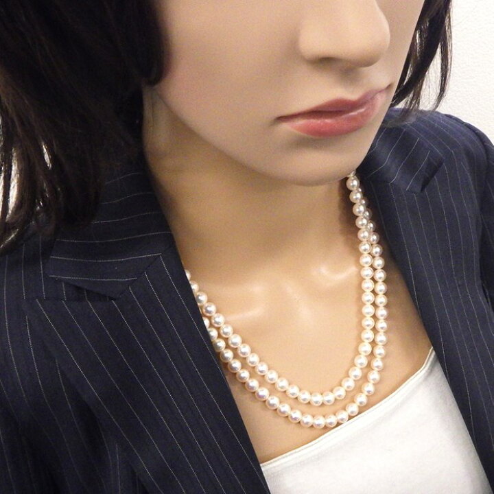 楽天市場】タサキ 田崎真珠 TASAKI 2点セット ネックレス 2連 あこや 
