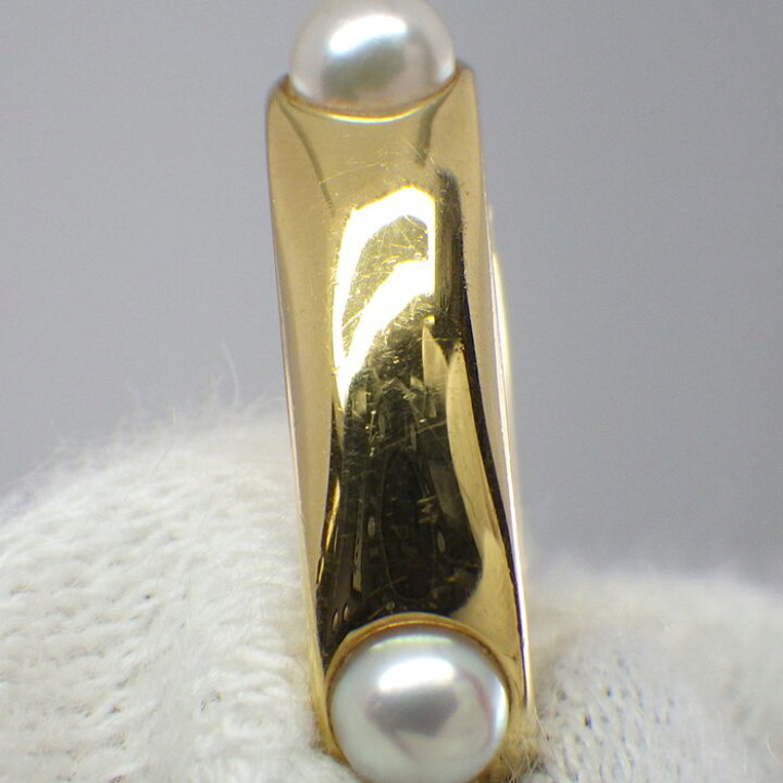 楽天市場】ミキモト MIKIMOTO ピアス フープ スクエア ベビーパール 
