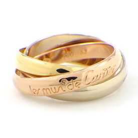 カルティエ Cartier リング トリニティ スリーカラー K18PG K18WG K18YG 11.5号 / #52 【中古】