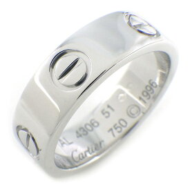 カルティエ Cartier リング ラブ クラシックモデル MM B4084751 K18WG 10.5号 / #51 【中古】