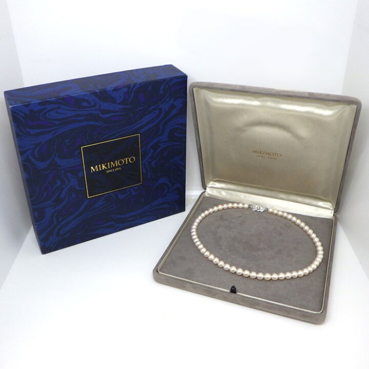 楽天市場】ミキモト MIKIMOTO ネックレス パール 7.0-7.5mm珠 SV925 