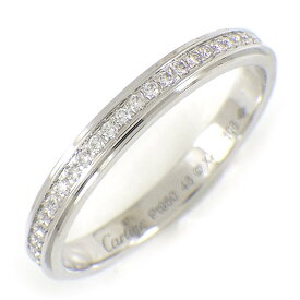 【最大3万円OFFクーポン配布中】 カルティエ Cartier リング ダムール ウェディング B4093600 フル エタニティ サークル ダイヤモンド PT950 8号 / #48 【中古】