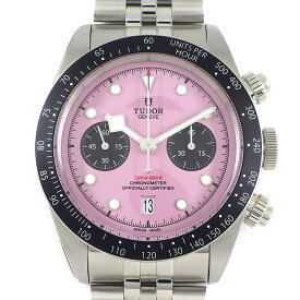 チューダー(チュードル) TUDOR 腕時計 ブラックベイ クロノ 79360N ピンク文字盤 スモールセコンド デイト 夜光針/インデックス SS 自動巻き 【箱・保付き】 【中古】