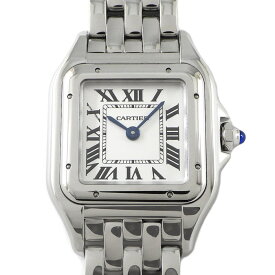 カルティエ Cartier 腕時計 パンテール ドゥ カルティエ SM WSPN0006 スクエア シルバー 文字盤 SS クオーツアナログ 【箱・保付き】 【中古】