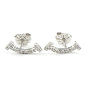 ティファニー Tiffany & Co. ピアス T スマイル 60150739 ダイヤモンド 0.06ct K18WG 【中古】
