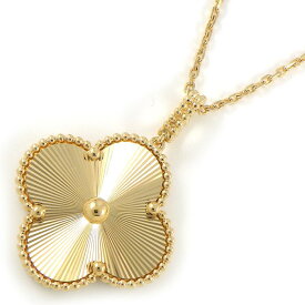 ヴァンクリーフ＆アーペル Van Cleef & Arpels ロングネックレス マジック アルハンブラ VCARP4KO00 ギヨシェ K18YG 【中古】
