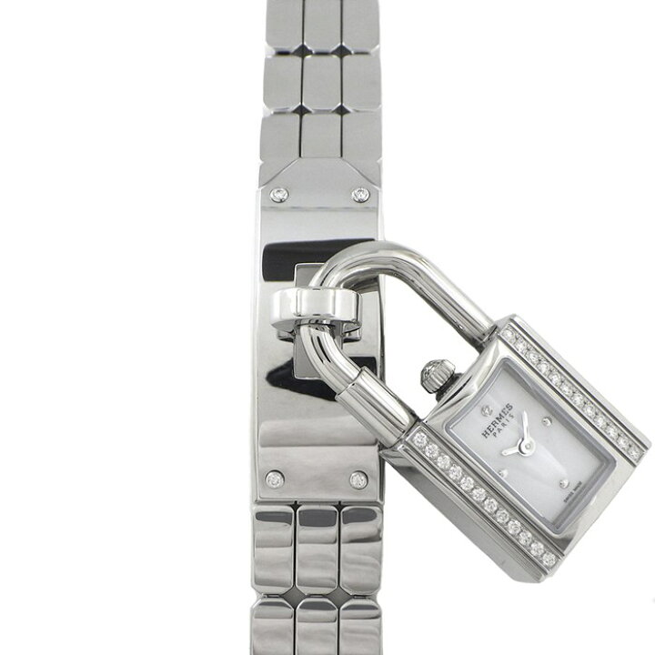 HERMES エルメス ケリーウォッチ ダイヤベゼル レディース腕時計 