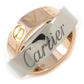 【最大3万円OFFクーポン配布中】 カルティエ Cartier リング ラブ シークレット K18WG K18PG 11号 / #51 【箱・保付き】 【中古】
