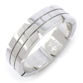 【最大3万円OFFクーポン配布中】 カルティエ Cartier リング タンクフランセーズ K18WG 18.5号 / #59 【中古】