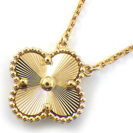【最大3万円OFFクーポン配布中】 ヴァンクリーフ＆アーペル Van Cleef & Arpels ネックレス ヴィンテージ アルハンブラ VCARP4KL00 ギョーシェ K18YG 【中古】
