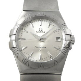 オメガ OMEGA 腕時計 コンステレーション 123.10.35.60.02.001 サンレイ シルバー 文字盤 カレンダー SS クオーツアナログ 【箱・保付き】 【中古】