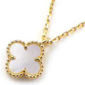 ヴァンクリーフ＆アーペル Van Cleef & Arpels ネックレス スウィート アルハンブラ VCARF69100 ホワイト シェル K18YG 【中古】