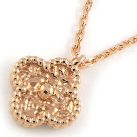 【最大3万円OFFクーポン配布中】 ヴァンクリーフ＆アーペル Van Cleef & Arpels ネックレス スウィート アルハンブラ VCARO8DF00 K18PG 【箱・保付き】 【中古】