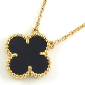 ヴァンクリーフ＆アーペル Van Cleef & Arpels ネックレス ヴィンテージ アルハンブラ VCARA45800 オニキス K18YG 【箱・保付き】 【中古】