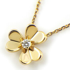 ヴァンクリーフ＆アーペル Van Cleef & Arpels ネックレス フリヴォル ミニ VCARP0J100 1ポイント ダイヤモンド 0.05ct K18YG 【中古】