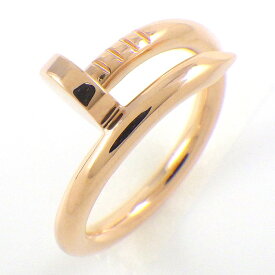 【最大3万円OFFクーポン配布中】 カルティエ Cartier リング ジュスト アン クル クラシックモデル B4092500 釘モチーフ K18PG 15号 / #55 【箱・保付き】 【中古】