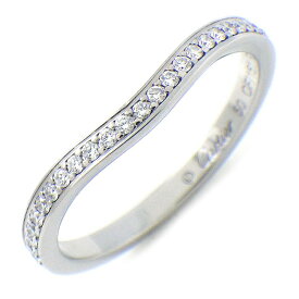 【最大3万円OFFクーポン配布中】 カルティエ Cartier リング バレリーナ ウェディング CRB4093050 ハーフ エタニティ 27ポイント ダイヤモンド 計0.09ct PT950 9.5号 / #50 【箱・保付き】 【中古】
