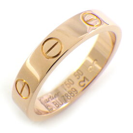 【最大3万円OFFクーポン配布中】 カルティエ Cartier リング ラブ スモールモデル SM B4085250 K18PG 10号 / #50 【中古】