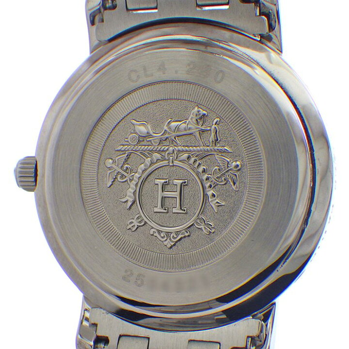 楽天市場】エルメス HERMES 腕時計 クリッパー ナクレ CL4.230 デイト 