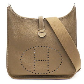 エルメス HERMES ショルダーバッグ エヴリン3 GM Z刻印 2021年 エトゥープ シルバー金具 トリヨンクレマンス 【中古】
