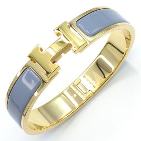 【ゴールデンセール★対象品2％OFF＆ポイント2倍】 エルメス HERMES ブレスレット クリックH PM H700001F ブルーグレー エナメル GP 【中古】