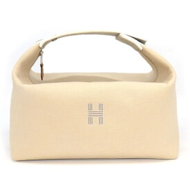 エルメス HERMES ハンドバッグ ブリッドアブラック GM H104223M 01 ナチュラル トワルHキャンバス シルバー金具 【中古】