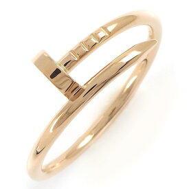 【最大3万円OFFクーポン配布中】 カルティエ Cartier リング ジュスト アン クル スモールモデル SM B4225800 釘モチーフ K18PG 22号 / #62 【箱・保付き】 【中古】