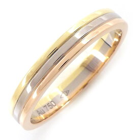 【最大3万円OFFクーポン配布中】 カルティエ Cartier リング ヴァンドーム トリニティ ウェディング B4052260 スリーカラー K18PG K18WG K18YG 19.5号 / #60 【箱・保付き】 【中古】