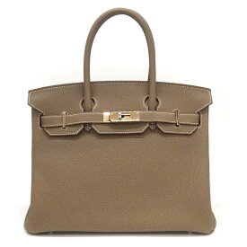 エルメス HERMES ハンドバッグ バーキン 30 トゴ D刻印 2019年 エトゥープ トゴ シルバー金具 【中古】