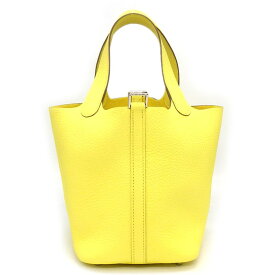 【最大3万円OFFクーポン★サマーセール】 エルメス HERMES ハンドバッグ ピコタン ロック PM W刻印 2024年 リモンチェッロ トリヨンクレマンス シルバー金具 【中古】
