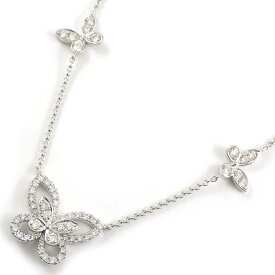 【最大3万円OFFクーポン配布中】 グラフ Graff GRAFF ネックレス マルチ バタフライ シルエット RGP746 5モチーフ ダイヤモンド 計0.83ct K18WG 【中古】