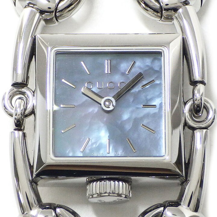 楽天市場】グッチ GUCCI 腕時計 シニョーリア 116.5 スクエア ブルー  