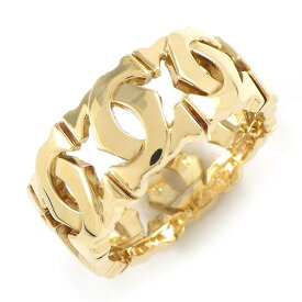 【最大3万円OFFクーポン配布中】 カルティエ Cartier リング アントルラセ C2 2C ロゴ K18YG 9.5号 / #50 【中古】