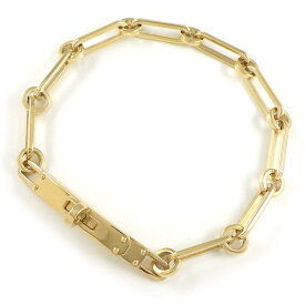 エルメス HERMES ブレスレット ケリー PM クラスプ モチーフ チェーン K18YG /#ST 【中古】