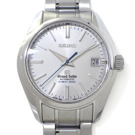 グランドセイコー Grand Seiko 腕時計 メカニカル ハイビート SBGH001/9S85-00A0 デイト 裏スケ サンレイ シルバー文字盤 SS 自動巻き 【中古】