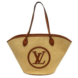 ルイ・ヴィトン Louis Vuitton トートバッグ ニットラフィア サンジャック NM M59963 ナチュラル キャメル 合成ラフィアニット 【中古】