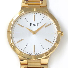 ピアジェ PIAGET 腕時計 ダンサー P10440 サンレイ シルバー文字盤 裏スケ K18PG 手巻き 【OH済み】 【箱・保付き】 【中古】