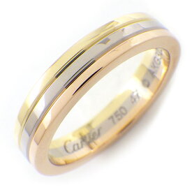 カルティエ Cartier リング ヴァンドーム トリニティ ウェディング B4052247 スリーカラー K18PG K18WG K18YG 7号 / #47 【箱・保付き】 【中古】