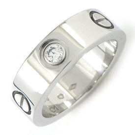 【最大3万円OFFクーポン配布中】 カルティエ Cartier リング ラブ クラシックモデル 1ポイント ダイヤモンド PT950 9.5号 / #50 【中古】