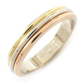 カルティエ Cartier リング ヴァンドーム トリニティ ウェディング スリーカラー K18PG K18WG K18YG 17.5号 / #58 【中古】