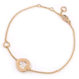 フレッド FRED ブレスレット プリティウーマン XS ハートモチーフ 1ポイント ダイヤモンド K18PG 【箱・保付き】 【中古】