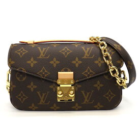 ルイ・ヴィトン Louis Vuitton ハンドバッグ ショルダーバッグ モノグラム ポシェット メティス EW M46279 ブラウン モノグラム キャンバス レザー ゴールド金具 【中古】