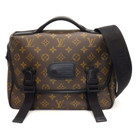 ルイ・ヴィトン Louis Vuitton ショルダーバッグ トレイル メッセンジャー M46972 ブラウン ブラック モノグラム マカサ・キャンバス 【中古】