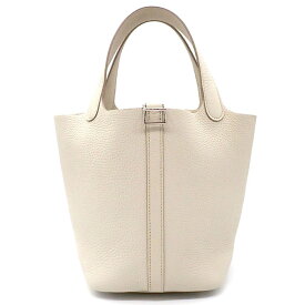 エルメス HERMES ハンドバッグ ピコタン ロック PM B刻印 2023年 ベトン トリヨンクレマンス シルバー金具 【中古】