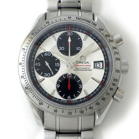 【最大3万円OFFクーポン配布中】 オメガ OMEGA 腕時計 スピードマスター 3211.31 ホワイト文字盤 デイト クロノグラフ タキメーター スモールセコンド SS 自動巻き 【箱・保付き】 【中古】