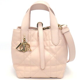 【最大3万円OFFクーポン配布中】 ディオール Dior ハンドバッグ ショルダーバッグ トゥジュール バーティカル ナノ S6100OSNW_M51U パウダーピンク マクロカナージュ カーフスキン 【中古】